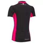 Tricou de ciclism Coolflo pentru femei TENN OUTDOORS, negru și roz